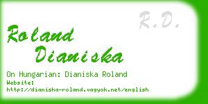 roland dianiska business card